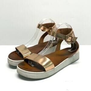 ALTAR'D STATE Metallic Ankle Strap Platform Sandal | 10